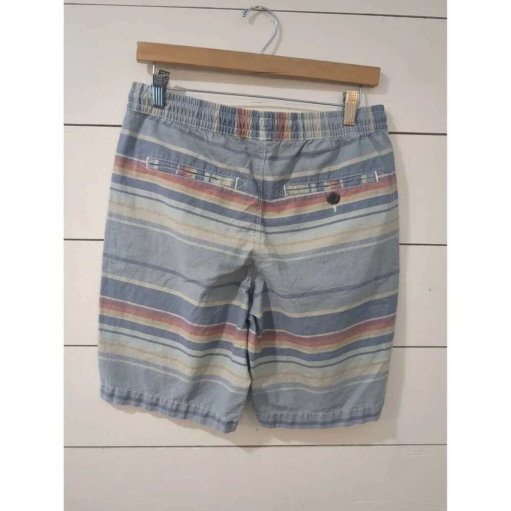 Urban pipeline 100% cotton S striped men's shorts coastal beach